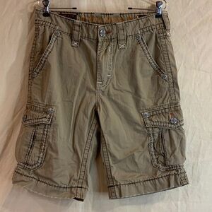 Rock Revival Men's Tan Classic Cargo Shorts